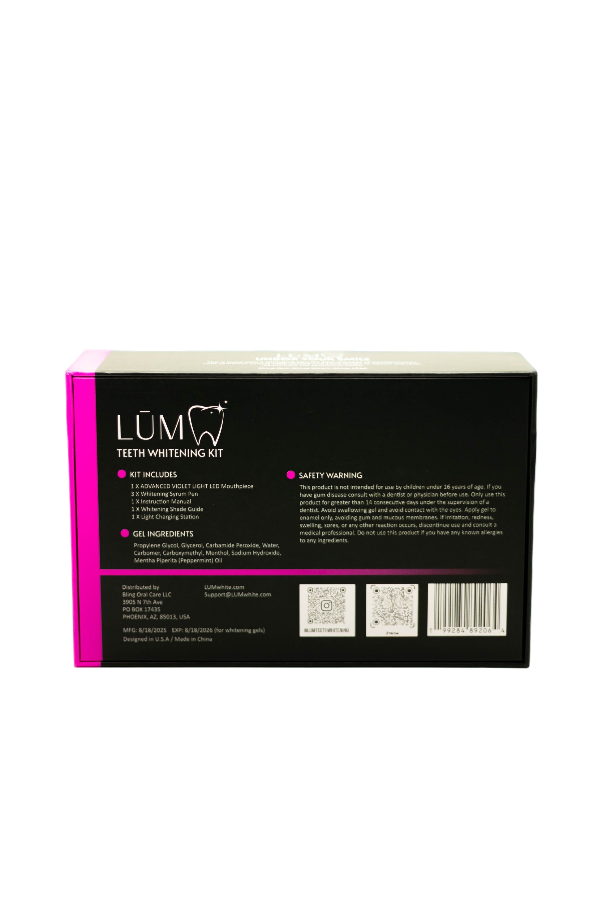 LŪM vLED Teeth Whitening Kit